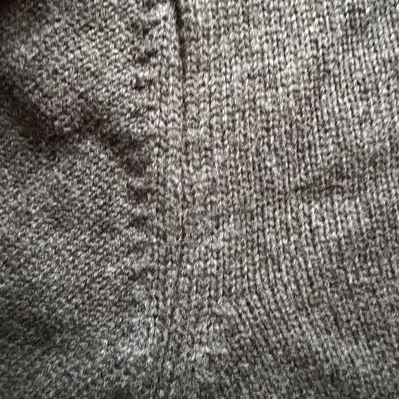 Minga London V-Neck Argyle Jumper Long Sleeve Cotton Sweater Grey | US Sz 12 - Picture 10 of 12